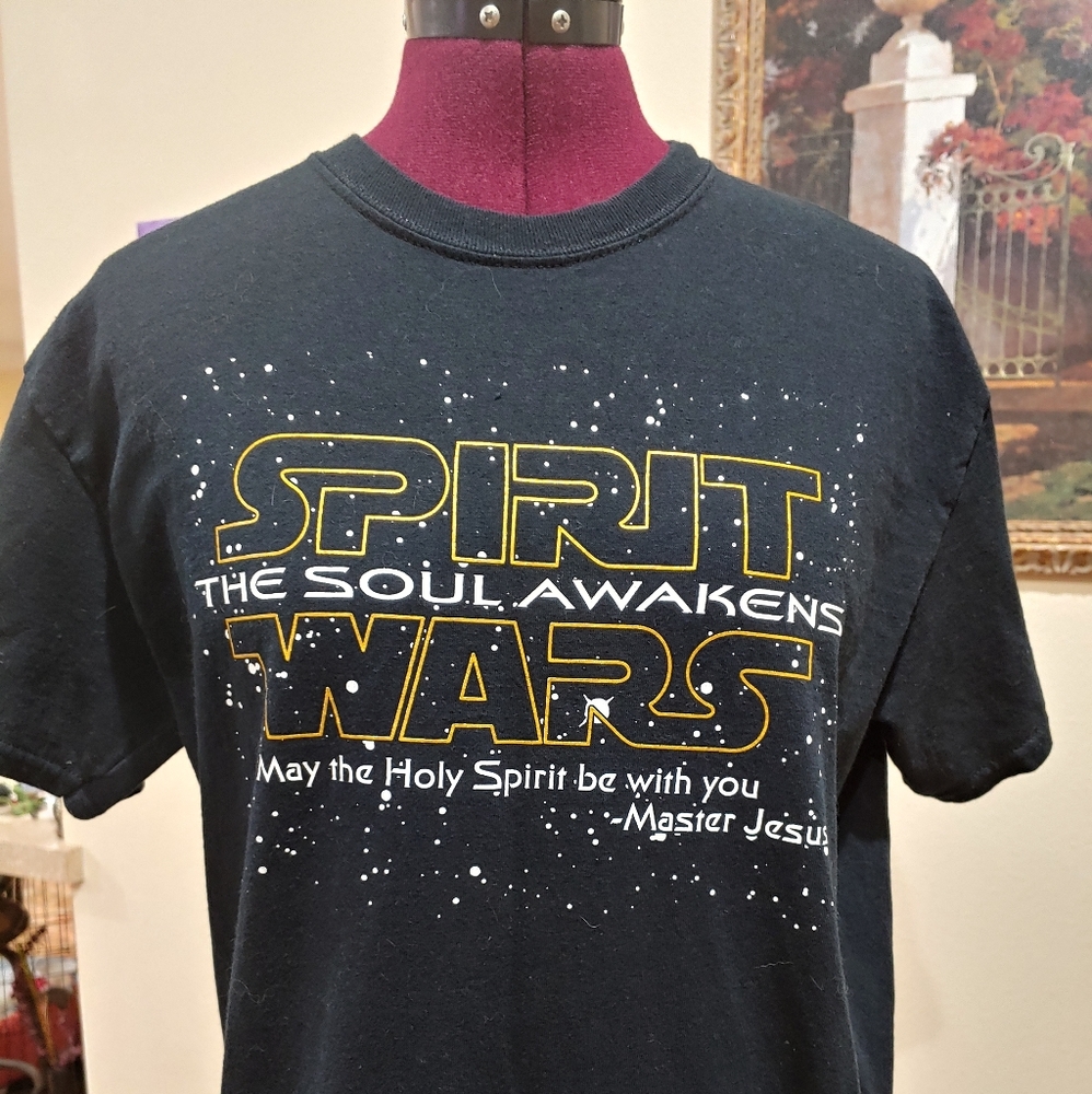 SOLD-Spirit Wars Black T-Shirt Size L